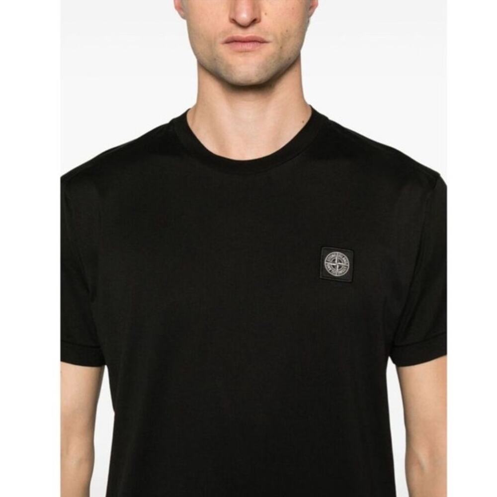 Stone Island Men Logo-Patch T-shirt Size Medium